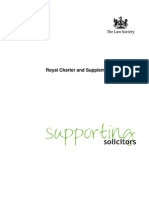 Royal Charter and Supplemental Charters: October 2008