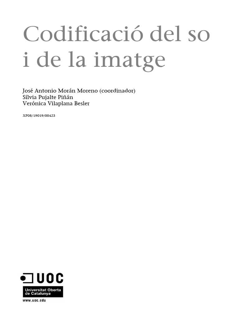Procesamiento Digital - Codificació | PDF