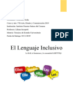 Monografía Lenguaje Inclusivo