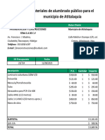 Presupuesto Lamparas