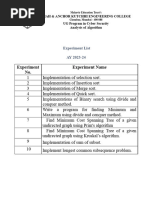 Experiment List and Viva Question (AOA) (1)