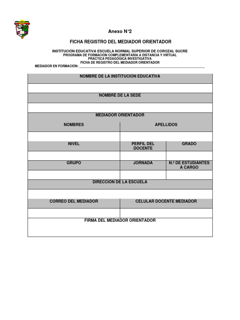 Ficha de Registro y Evaluación Docente | PDF | Evaluación | Salón de clases