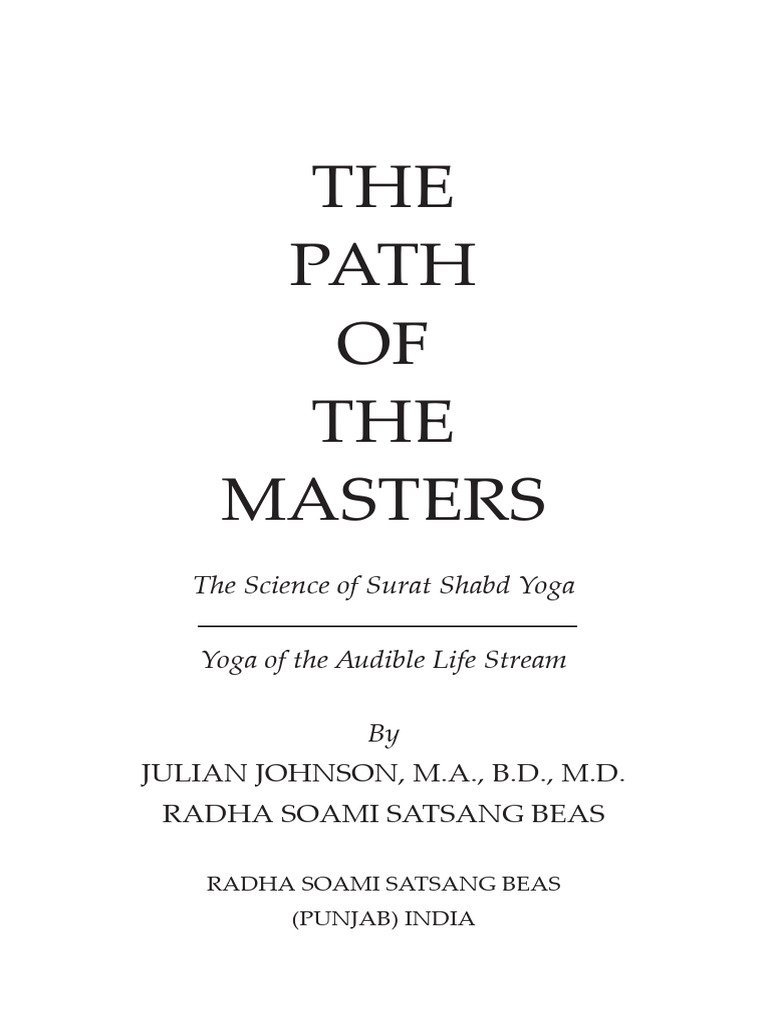 Julian Johnson - The Path of The Masters-OCEAN PRESS | PDF | Bhagavad Gita