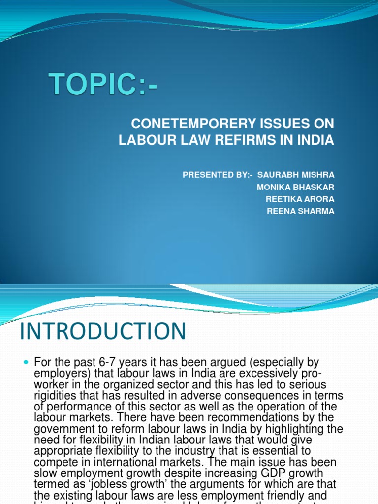 On Contemporary Issue | PDF | Labour Economics | Employment