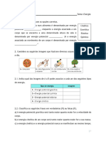 Ficha de Trabalho - F.Q. 9º Ano Energia