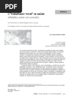 trabalhador moral na saúde