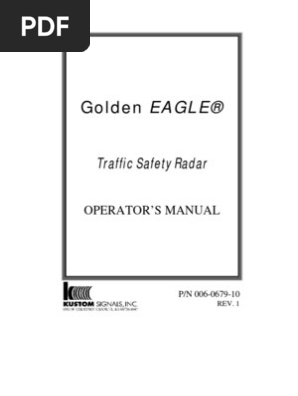 13333014 Golden Eagle Traffic Radar Operators Manual1