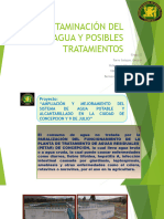 CONTAMINACIÓN DEL AGUA Y POSIBLES TRATAMIENTOS