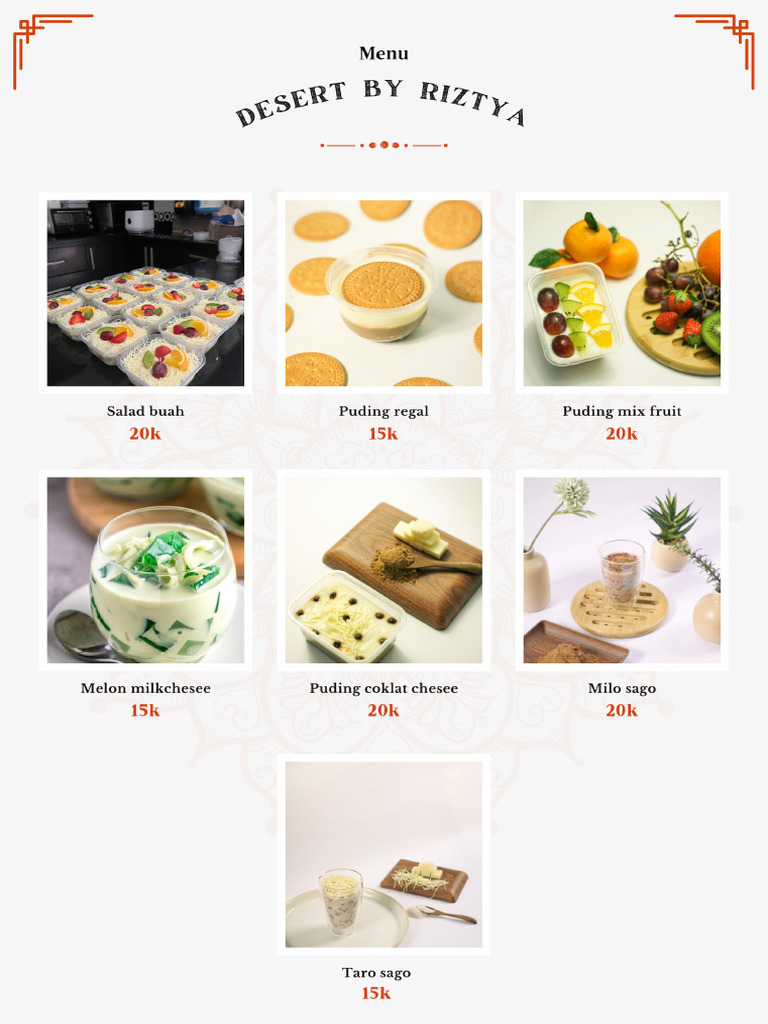 Menu Restaurant Simple Minimalis Full Gambar | PDF