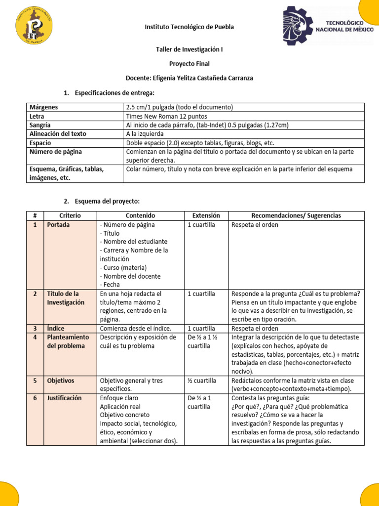 Guía para Proyecto de Investigación ITP | PDF | Teoría | Paradigma