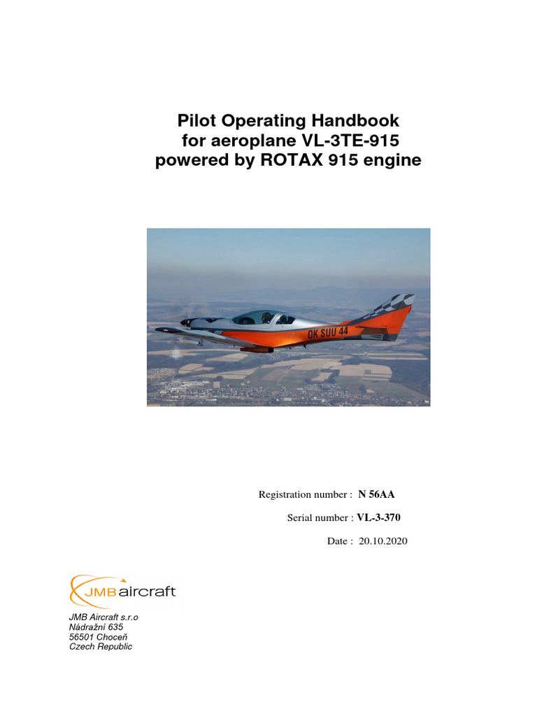 JMB VL3 915 Poh | PDF | Airplane | Landing Gear