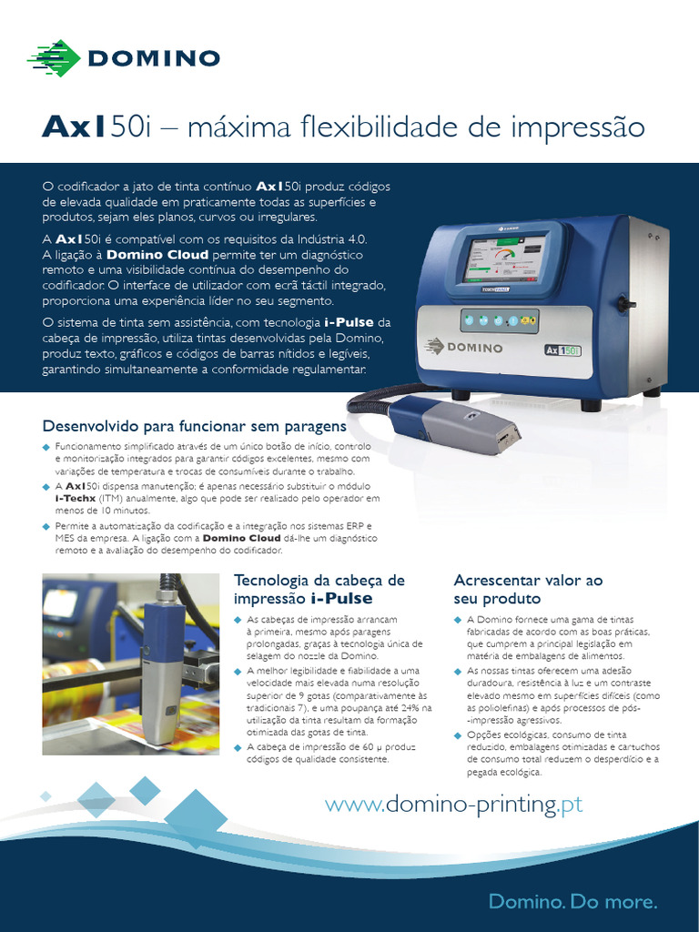 PT 2023 Domino Ax150i | PDF | Impressão | Planejamento de recursos ...