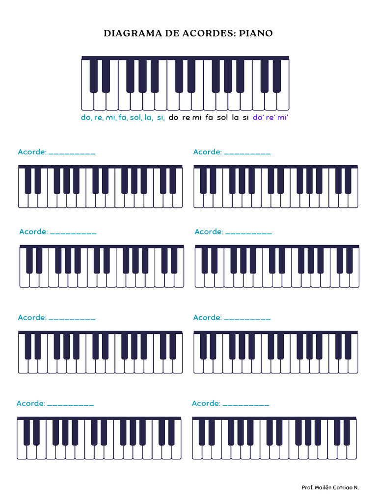 Diagrama Acordes Piano | PDF