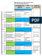 Selebaran Jadwal Khotbah Perode Pertama Januari - Juni Tahun 202024