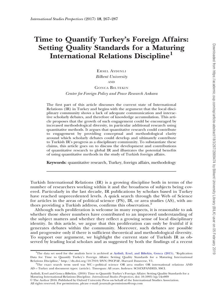 Time To Quantify Turkey S Foreign Affairs Setting Quality Standards For