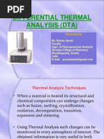 Download DIFFERENTIAL THERMAL ANALYSIS DTA ppt by Shaise Jacob SN72874745 doc pdf