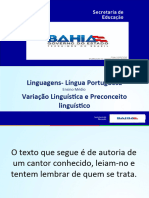 Variação Lingüística e Preconceito Lingüístico