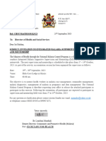 Invitation Letter To Integrated Malaria Supportive Supervision and Mentorship Sept2023