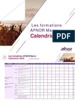 AFNOR Calendrier Formations Maroc 2024 V1