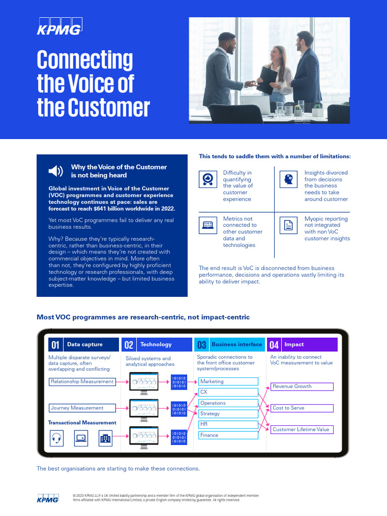 Connecting On The Voice of Customer Guide PDF Customer Relationship(04)