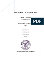 Document Scanner App Synopsiss