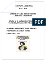 Literatura Argentina - Facundo Analisis