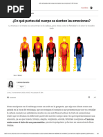 Mapa Corporal de las Emociones | PDF | Las emociones | Amor