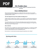 ML Workflow Steps: Step 2: Building Dataset