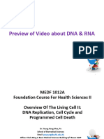 MEDF1012A Overview of The Living Cell II