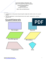 Quadrilaterals Handouts