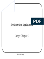 Section 6 - Ion Implantation