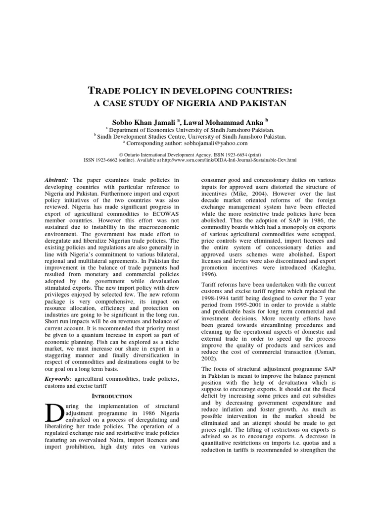 Trade Pdf Tariff Exports