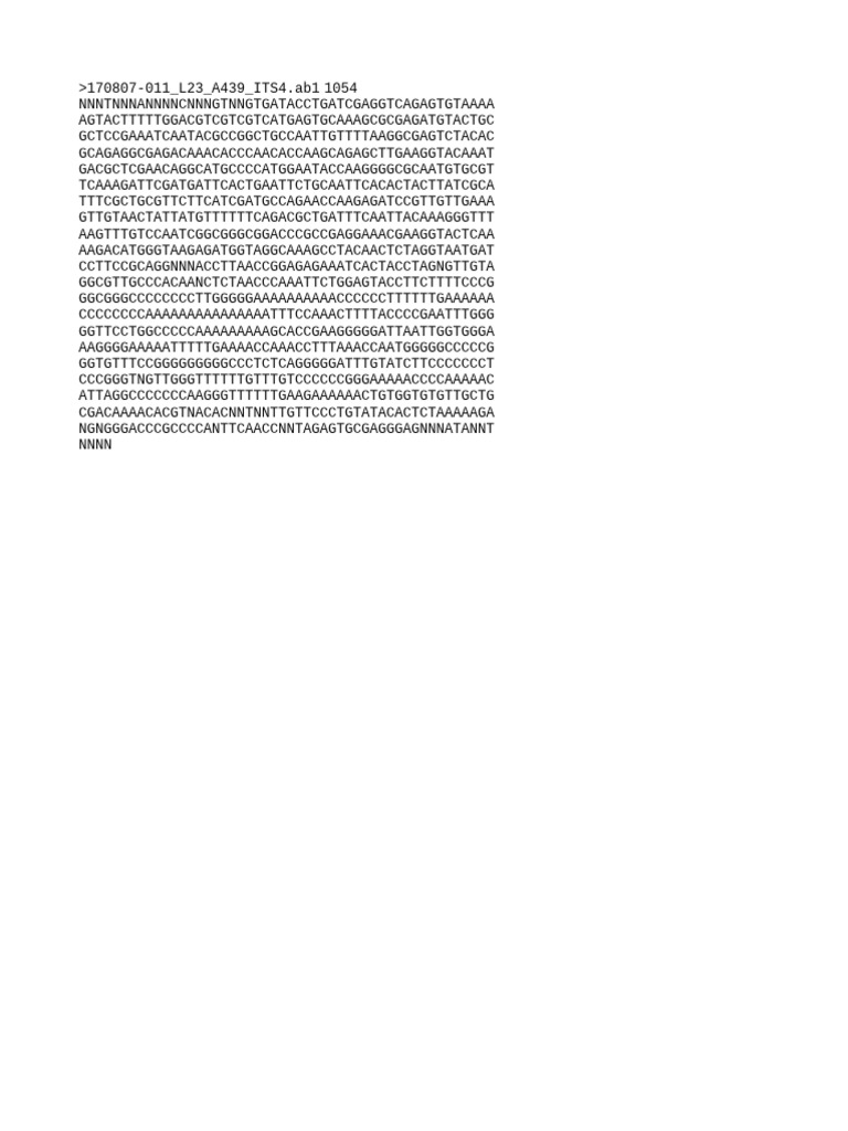 DNA Sequence Analysis Data | PDF | Technology & Engineering
