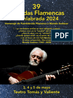 39 Jornadas Flamencas 2024 Folleto