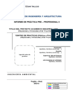 Estructura Informe PRACTICA PREPROFESIONAL TERMINAL II