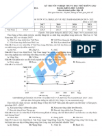 Đáp án đề thi thử tốt nghiệp thpt môn địa lí -  năm 2023-2024 - đề 25