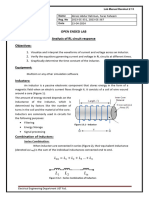 Open Ended Lab Analysis of RL Circuit Response Objectives:: Name Reg. No 2023-EE-351, 2023-EE-367 Date