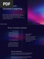 Eintroduction To Quantum Computing