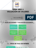 Tema nro 5 VALUACION DE BONOS Y ACCIONES