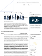 Tres Maneras de Escribir La Estrategia