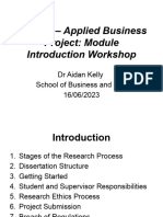 SG7002 - Applied Business Project Module Overview 2023