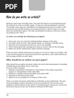 How To Write An Article