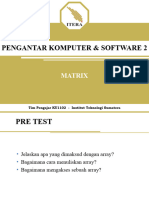 Pertemuan 14 - Matriks