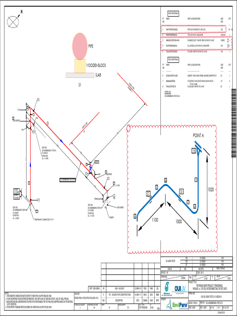 Piping and Isometric Details for RAPID Project | PDF | Mechanical ...