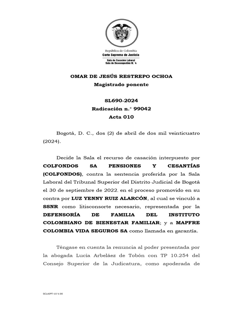 SL690 2024 | PDF | Caso de ley | Sentencia (ley)