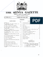 Ke Government Gazette Dated 1966 01 18 No 3