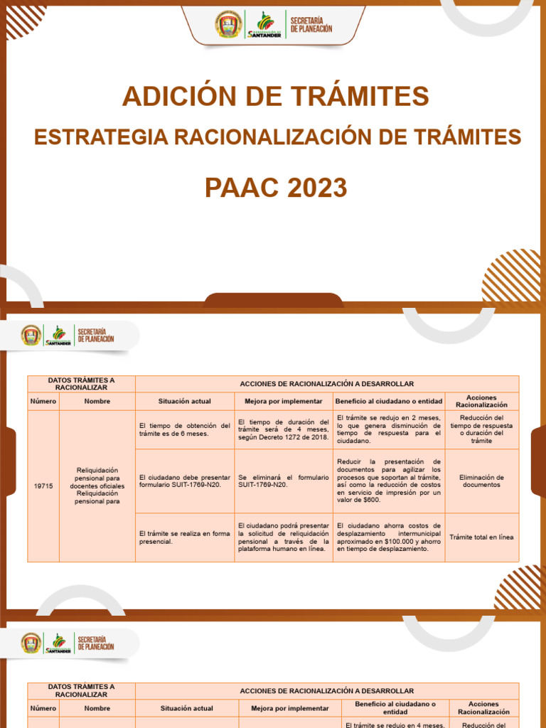 Propuesta Adición de Trámites Al PAAC | PDF | Pensión