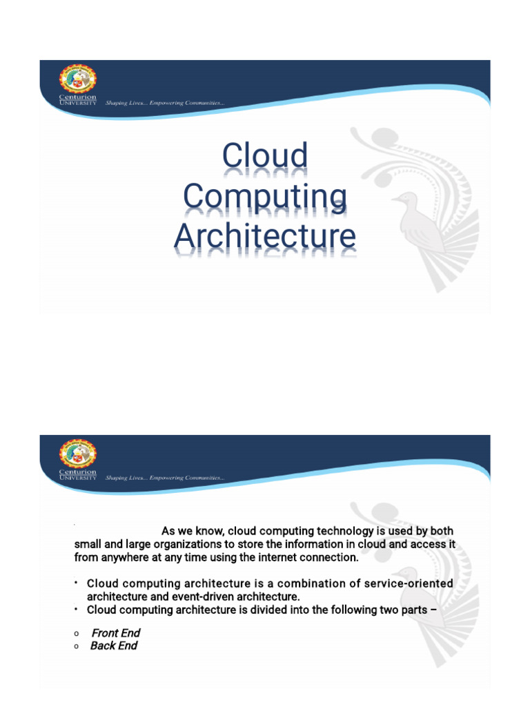Cloud PPT Sushil-604234071 | PDF | Cloud Computing | Computing
