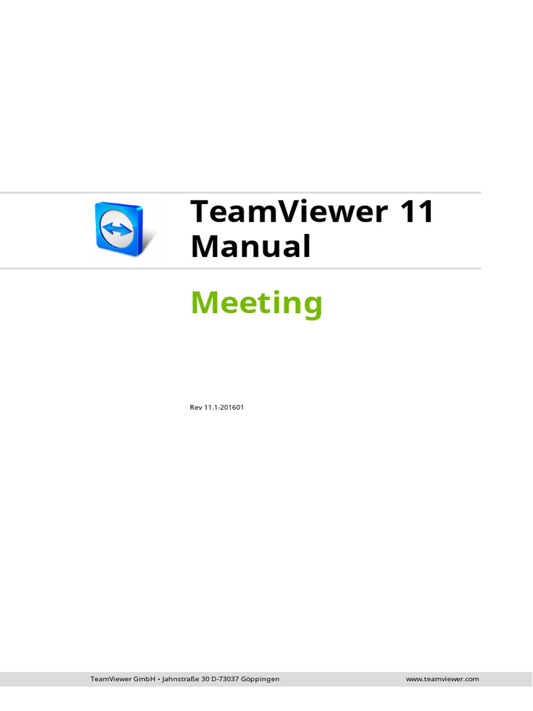 Teamviewer11 manual meeting en pdf microsoft windows microsoft