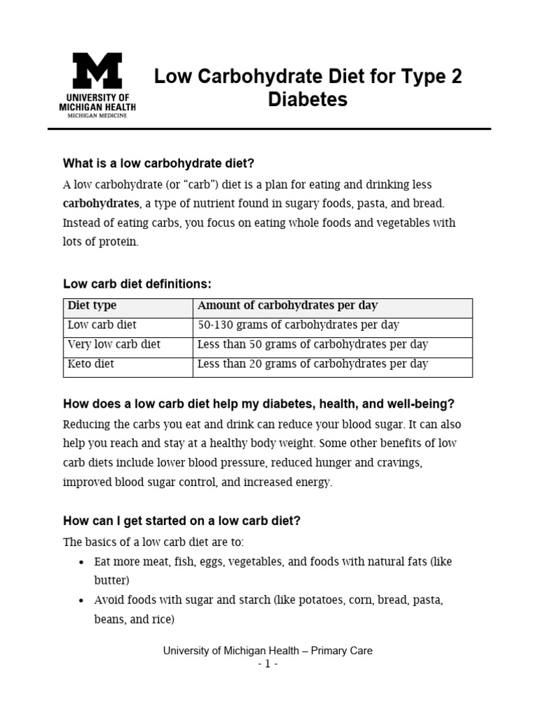 Benefits Of Low Carb Diet For Type 2 Diabetes photo